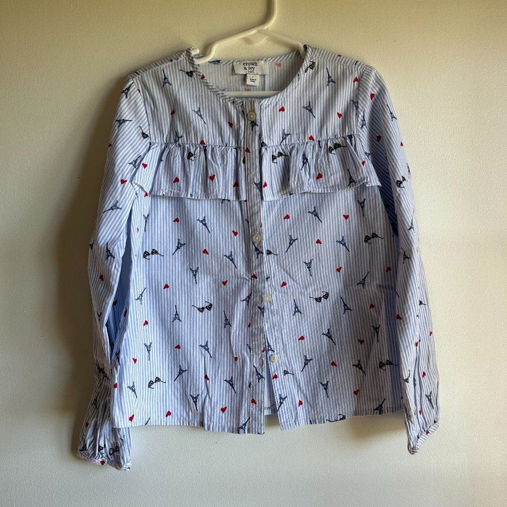 Crown and Ivy size 7 long sleeve top
